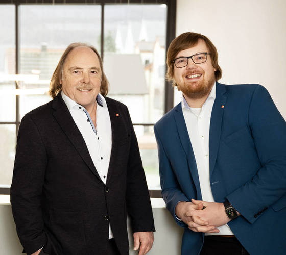 Gerhard und Moritz Ebert, Geschäftsführer der 3E Datentechnik