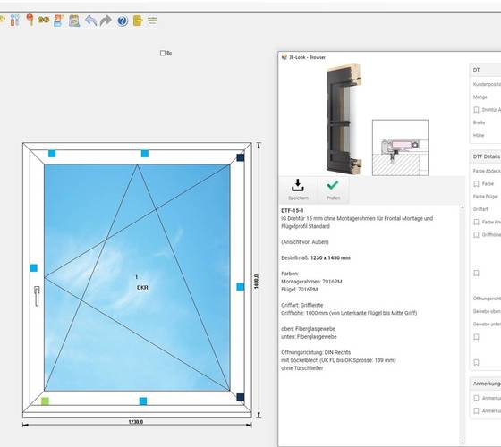Artikel configureren met gegevens uit 3E-LOOK in de Stemeseder configurator