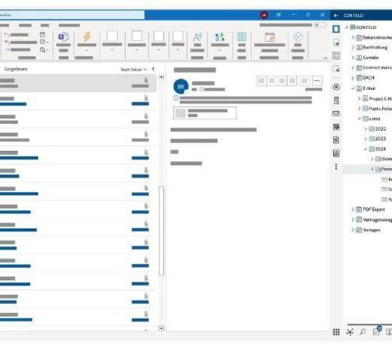 E-Mail-Ablage aus Microsoft Outlook.