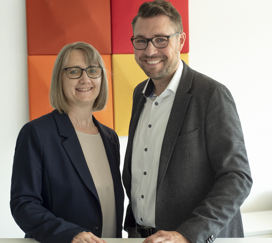 Geschäftsführerin Andrea Newerkla und Vertriebsleiter René Mosch