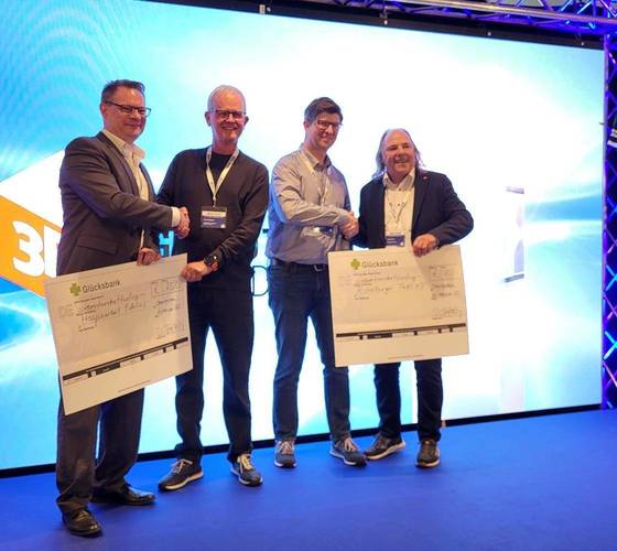 LTR: Markus Brendlin (3E), Frank Rosenau (HBI), Torsten Krüger (HBI), Gerhard Ebert (3E)