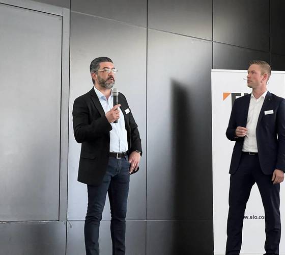 vlnr: Bülent Erbas (bewa-plast, IT-Leiter), Heiko Steffens (3E, Vertriebsleiter)